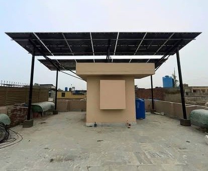 Solar carport installation