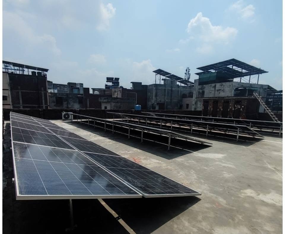 A SolarFlare rooftop solar array